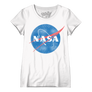 Women's Vintage NASA Logo Scoopneck T-Shirt - White