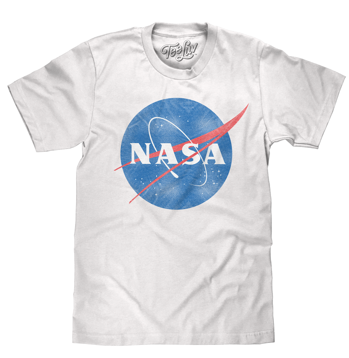 Distressed NASA Logo T-Shirt - White