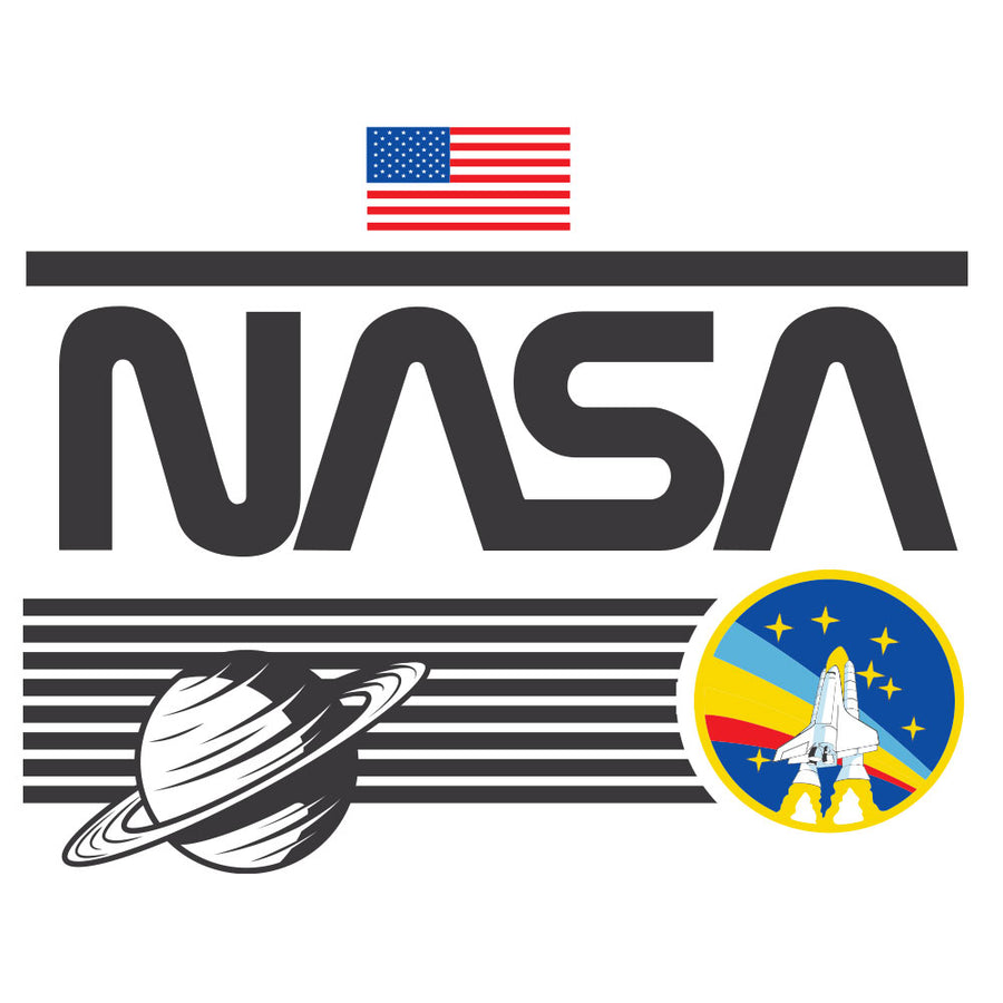 NASA Shuttle Long Sleeve T-Shirt - White