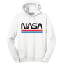 NASA Worm Logo Hooded Sweatshirt - White