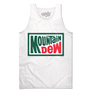 Retro Mountain Dew Logo Tank Top - White