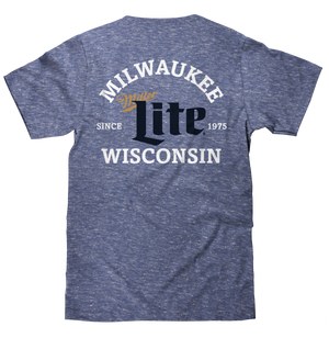 Miller Lite Milwaukee Wisconsin T-Shirt - Blue