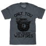 Smokey Bear Only You Can Prevent Wildfires T-Shirt - Indigo