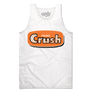 Retro Orange Crush Logo Tank Top - White