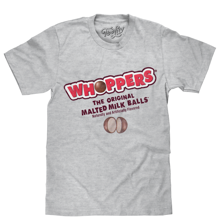 Whoppers The Original Malted Milk Ball T-Shirt - Athletic Heather