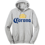Corona Logo Pullover Hooded Sweatshirt - Gray