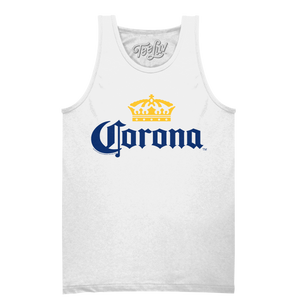 Corona Logo Tank Top - White