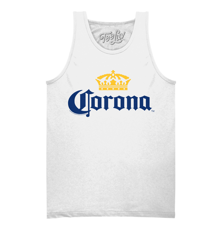 Corona Logo Tank Top - White