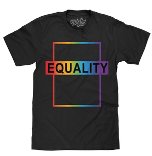 Equality Rainbow T-Shirt - Black