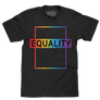 Equality Rainbow T-Shirt - Black