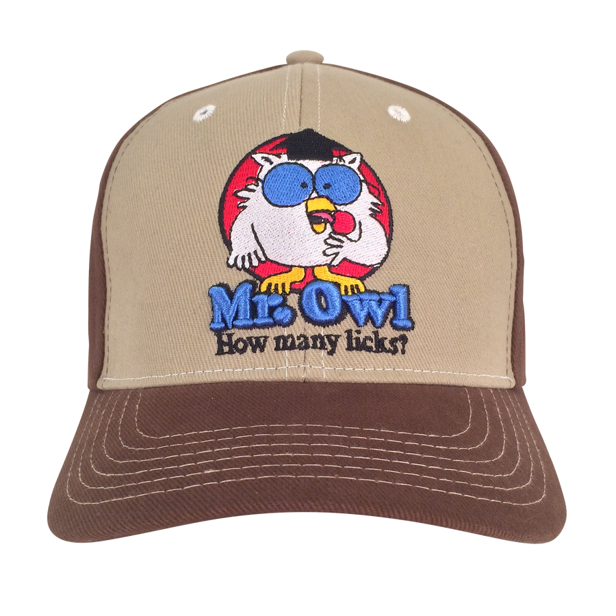 Mr Owl How Many Licks Hat - Tan and Brown