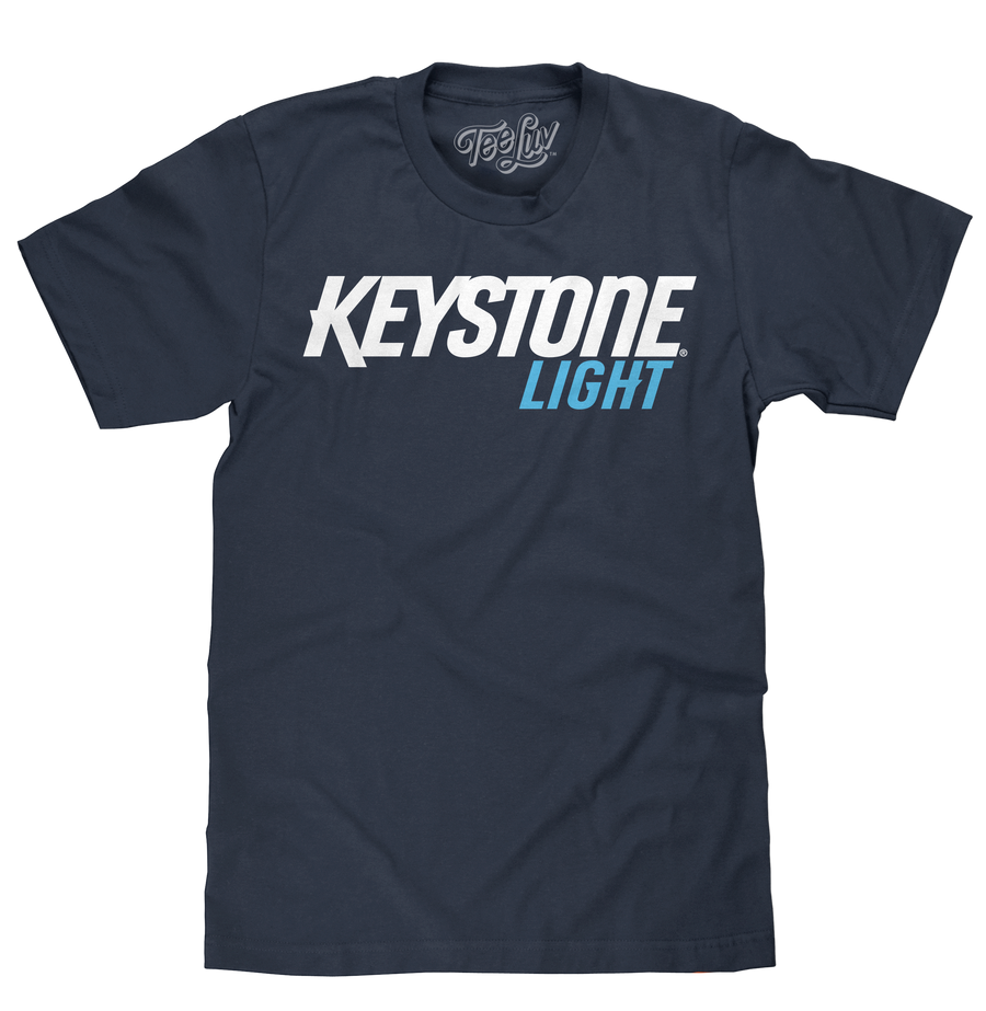Keystone Light Beer T-Shirt - Navy Blue