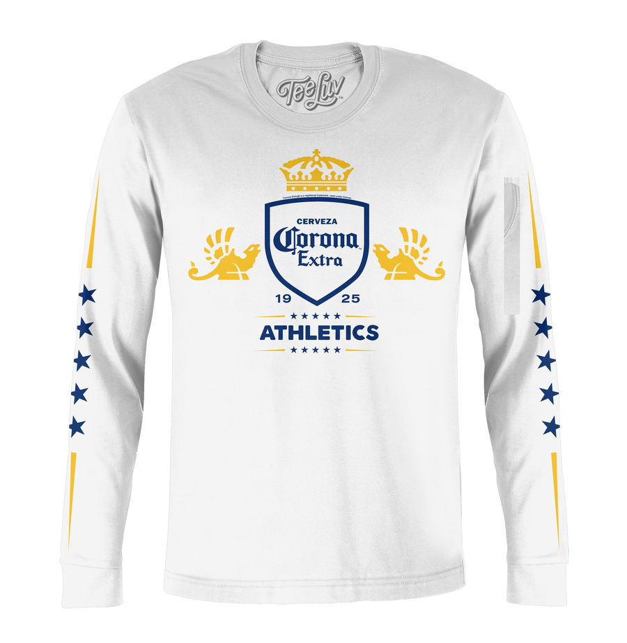 Corona Extra Athletics Stars Long Sleeve T-Shirt - White