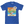 Officially licensed royal blue General Mills Cocoa Puffs cereal shirt featuring Sonny the Cuckoo Bird against a colorful graphic background.