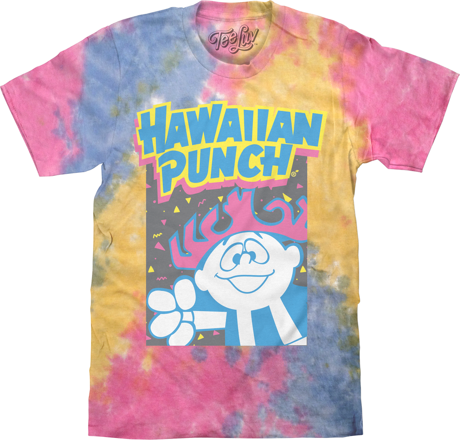 Retro Hawaiian Punch Tie Dye T-Shirt - Sherbert Tie Dye