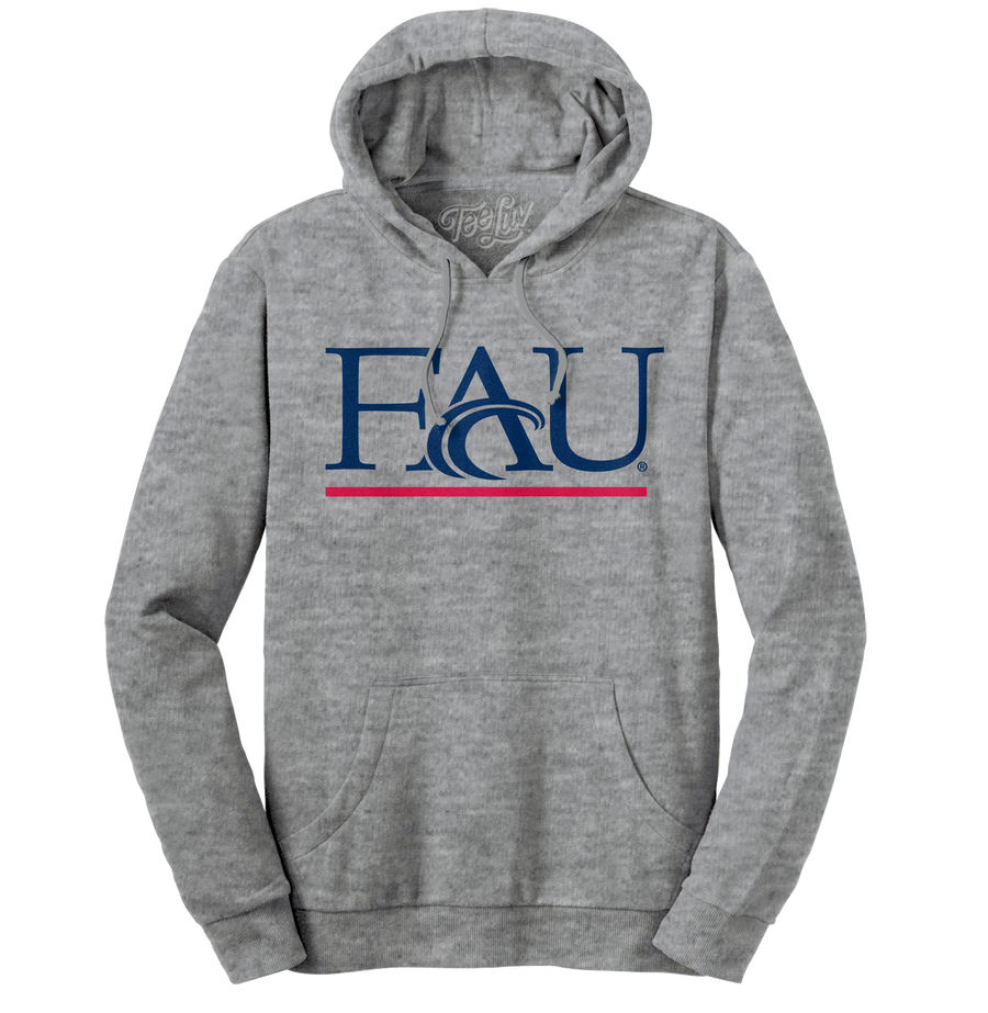 Florida Atlantic University Hooded Sweatshirt - Gray