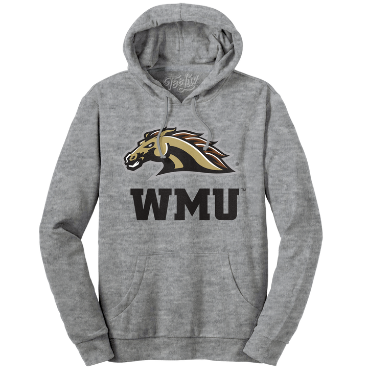 Western Michigan University Broncos Hooded Sweatshirt - Gray