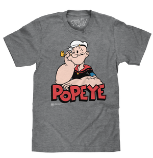Retro Popeye T-Shirt - Graphite Gray Heather – Tee Luv Retro Popeye T-Shirt - Graphite Gray Heather – Tee Luv