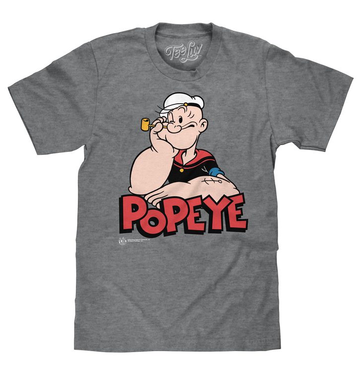 Retro Popeye T-Shirt - Graphite Gray Heather