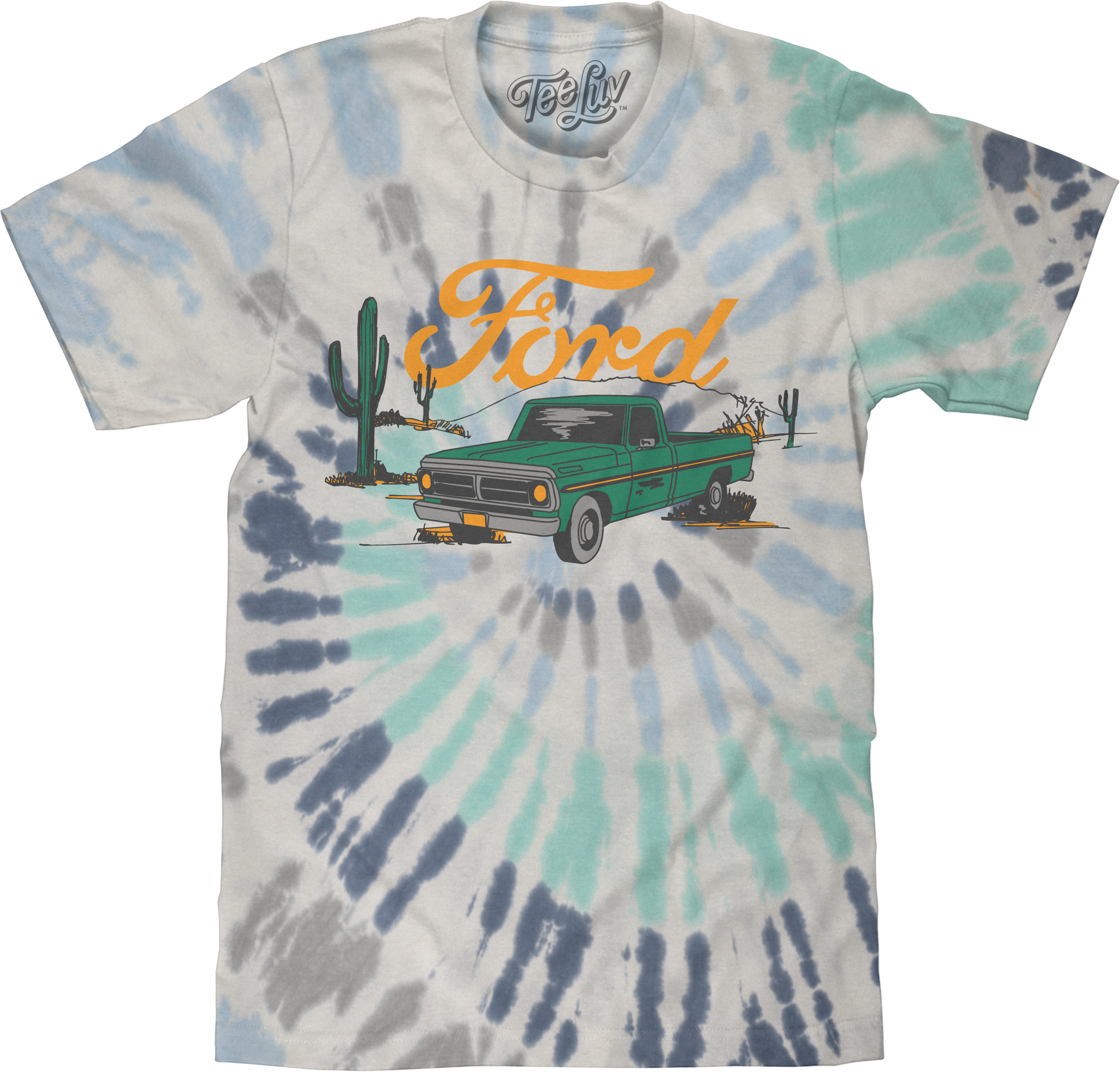 Round Two Store Camo Tie Dye Classic Logo Tee X-Small