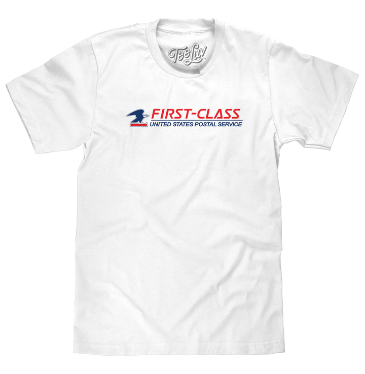 USPS First-Class Mail Logo T-Shirt - White