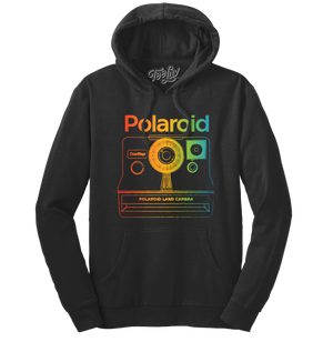 Polaroid One Step Camera Hooded Sweatshirt - Black