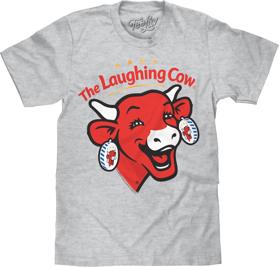 The Laughing Cow Cheese Logo T-Shirt - Athletic Gray Heather