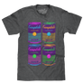 Campbell's Soup Can Pop Art T-Shirt - Charcoal Gray
