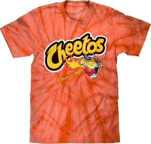 Flamin' Hot Cheetos Tie Dye T-Shirt - Orange Spider Tie Dye