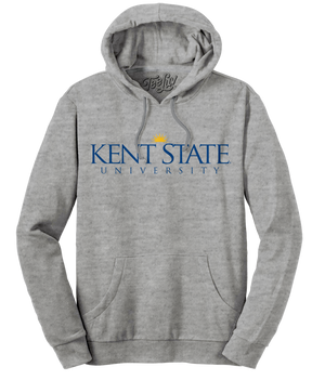 Kent State University Hooded Sweatshirt - Oxford Gray