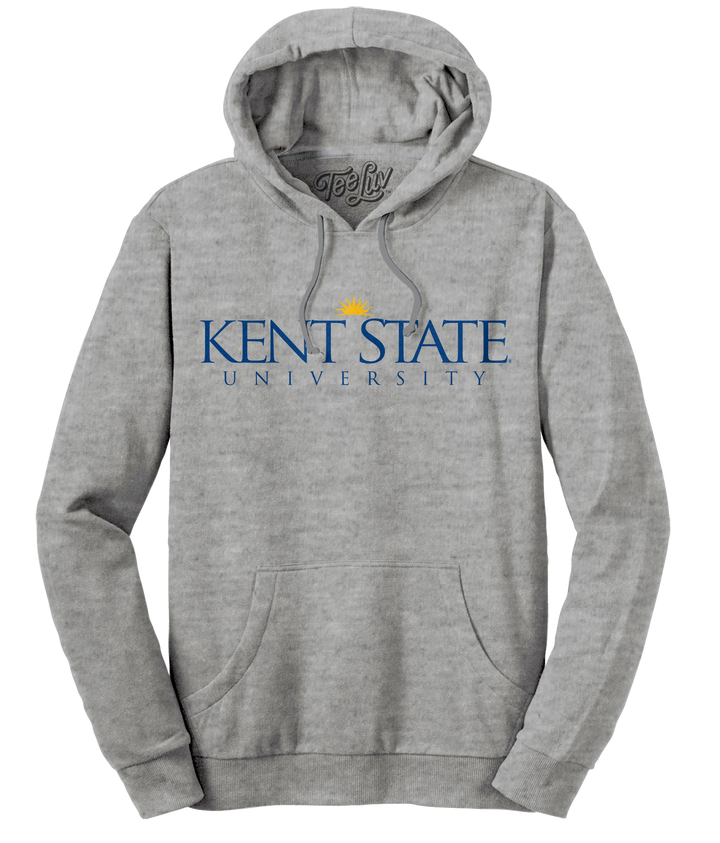 Kent State University Hooded Sweatshirt - Oxford Gray