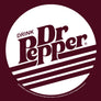 Retro Drink Dr Pepper Logo T-Shirt - Burgundy