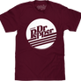 Retro Drink Dr Pepper Logo T-Shirt - Burgundy