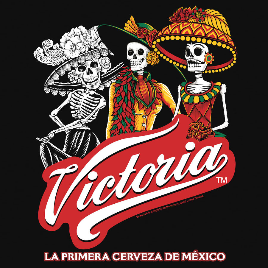 Victoria Beer Mexican La Catrina T-Shirt - Black