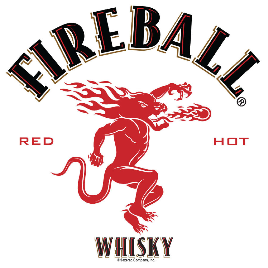Fireball Whisky Dragon Logo T-Shirt - White