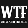 Where's The Fireball Whisky WTF Dragon Mascot T-Shirt - Black