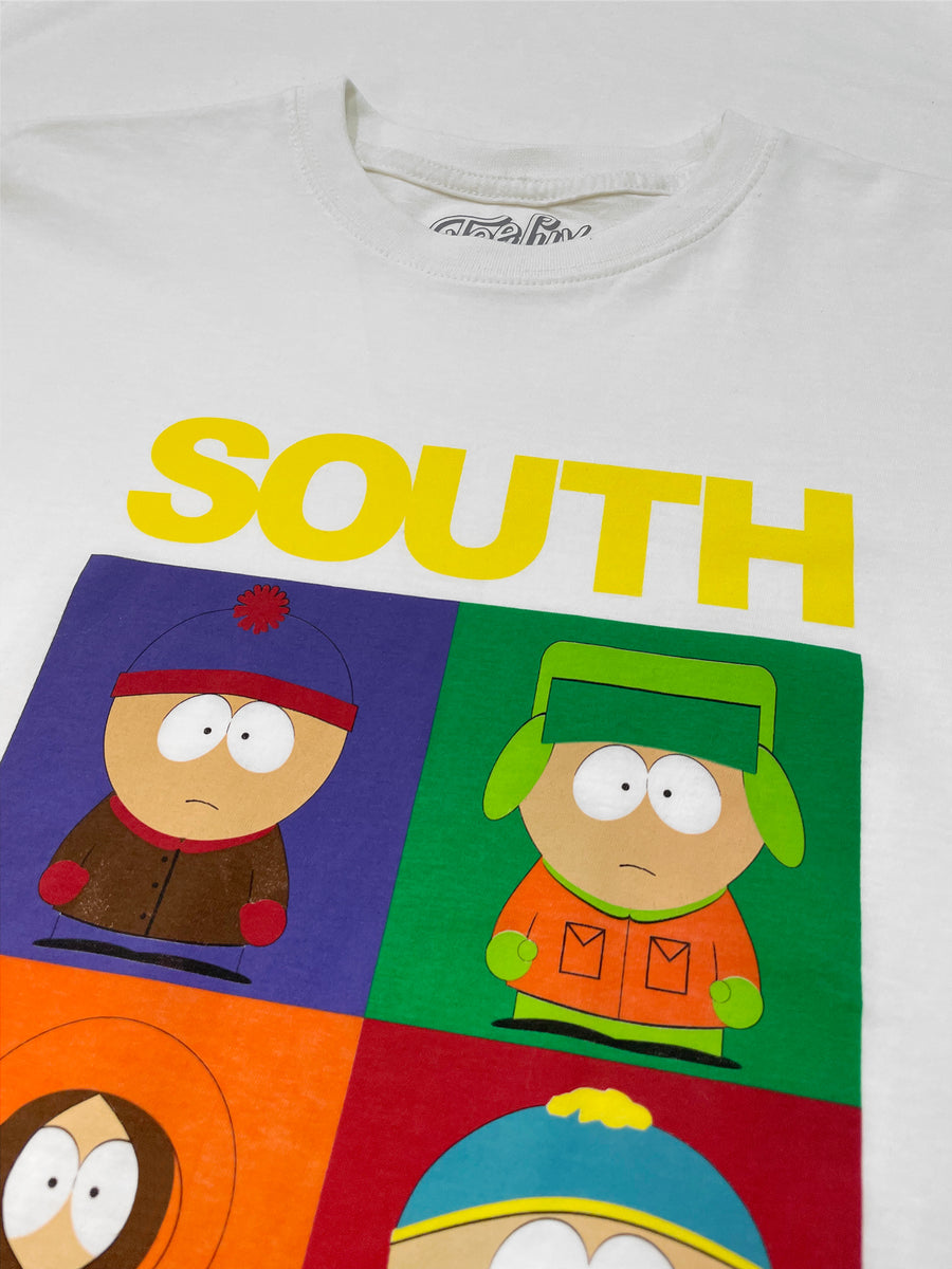 South Park Stan Kyle Kenny and Cartman T-Shirt - White