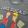 Beavis and Butthead This Sucks! T-Shirt - Graphite Gray Heather