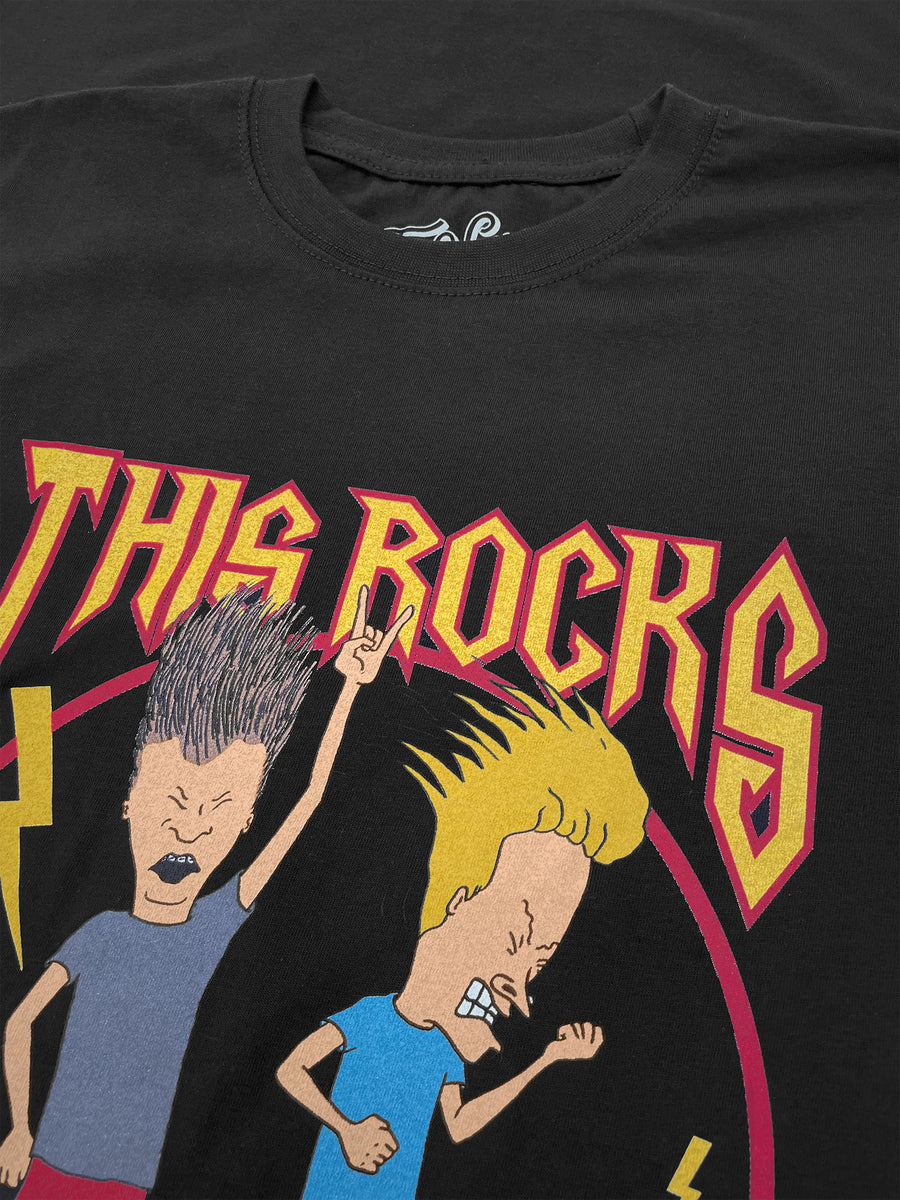 Beavis and Butthead This Rocks! T-Shirt - Black