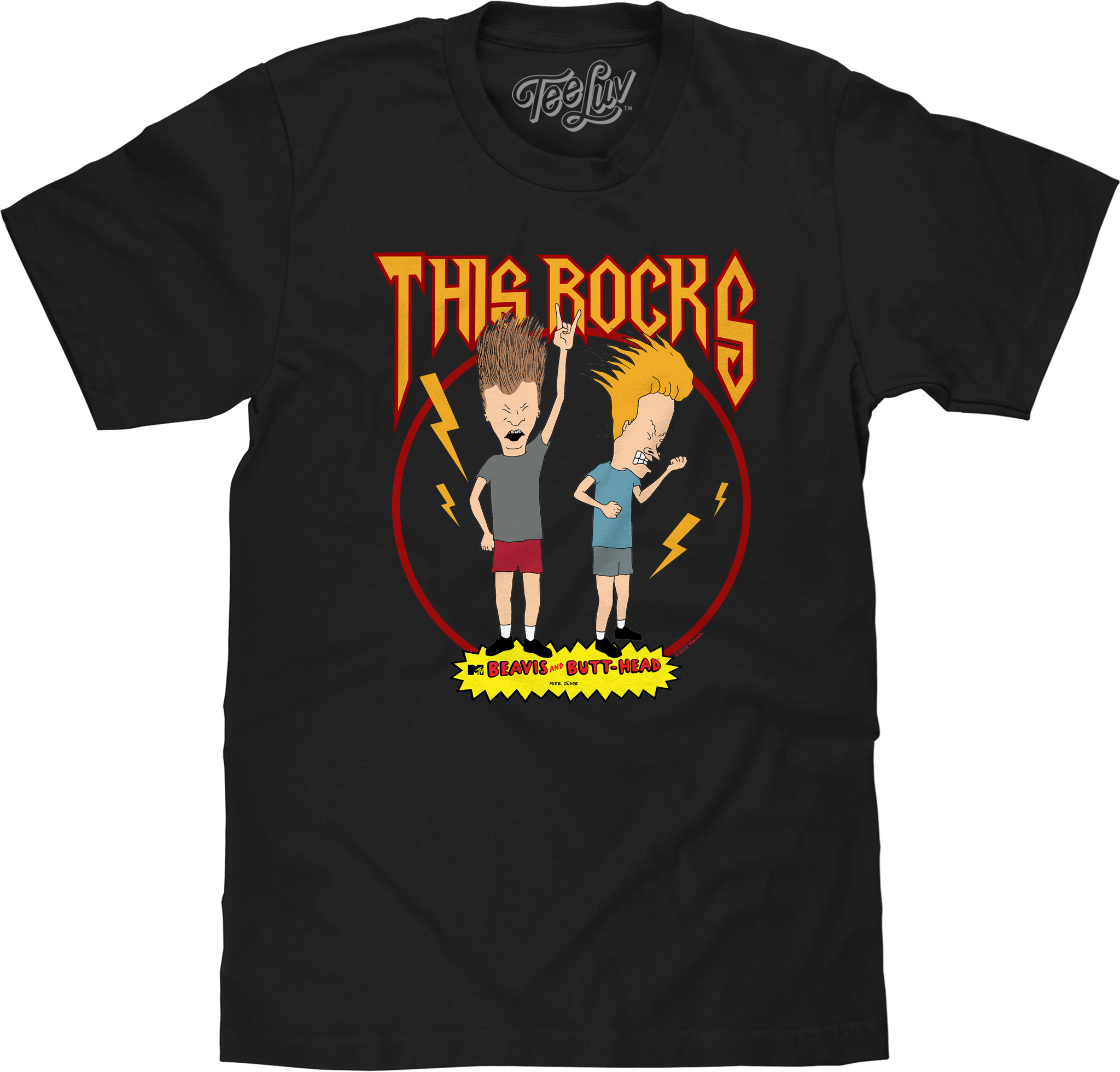 Beavis and Butthead This Rocks! T-Shirt - Black – Tee Luv Beavis and Butthead This Rocks! T-Shirt - Black – Tee Luv