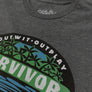 Faded Survivor TV Show Logo T-Shirt - Graphite Heather