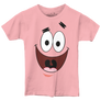 Tee Luv Kids Patrick Star Face T-Shirt - Pink