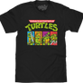 Teenage Mutant Ninja Turtles Pixelated Graphic T-Shirt - Black