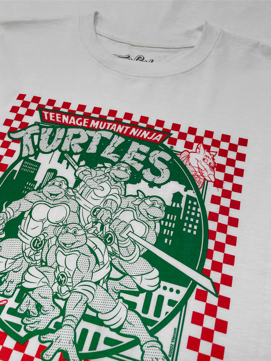 Teenage Mutant Ninja Turtles Pizza T-Shirt - White