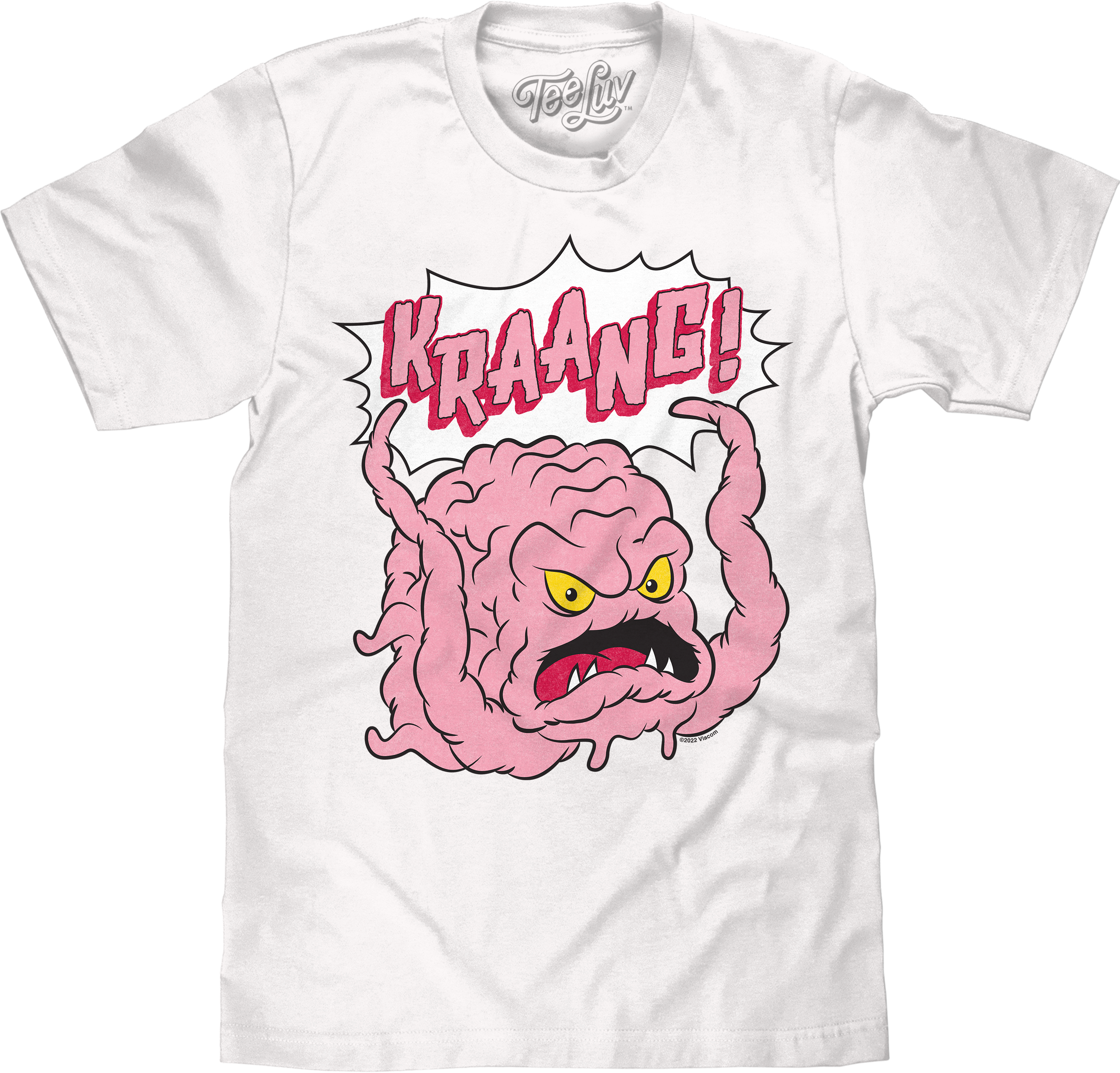 Tee Luv Kraang Teenage Mutant Ninja Turtles T-Shirt - White Large