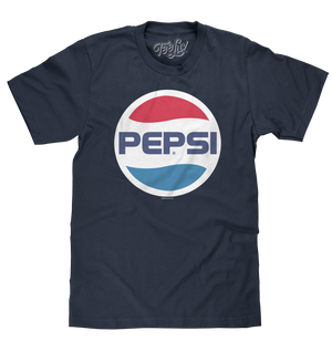 80s Pepsi Logo T-Shirt - Navy Blue