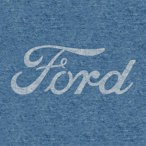 Ford Script Logo T-Shirt - Cabo Blue