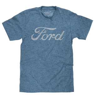 Ford Script Logo T-Shirt - Cabo Blue