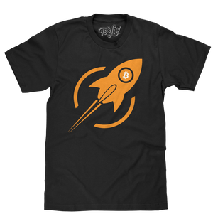 Bitcoin Rocket T-Shirt - Black