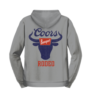 Coors Banquet Rodeo Hooded Sweatshirt - Gray